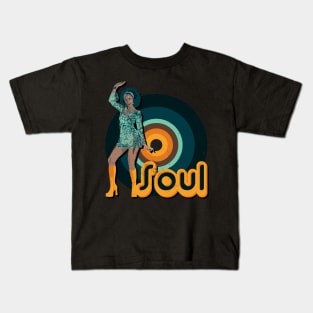 Disco Soul 70s Funk Afro Black Women Disco Party Kids T-Shirt